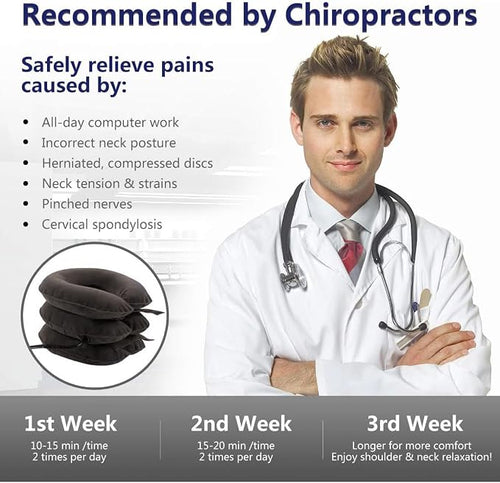 Cervical Neck Traction Device for Instant Neck Pain Relief