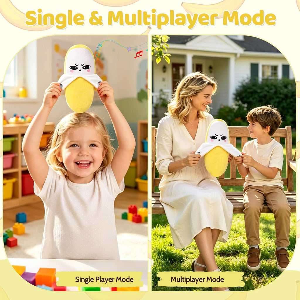 Child Musical Sensory Toy,Interactive Plush Toy with Sounds,Banana Doll